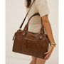 Sac cabas bowling femme similicuir camel - vue 2 | Flora & co