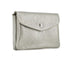 Flora & co Porte-monnaie cartes irisé bouton rabat taupe