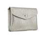 Flora & co Porte-monnaie cartes irisé bouton rabat taupe