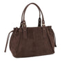 Sac cabas bowling femme cuir synthétique chocolat - vue 2 | Crocochic