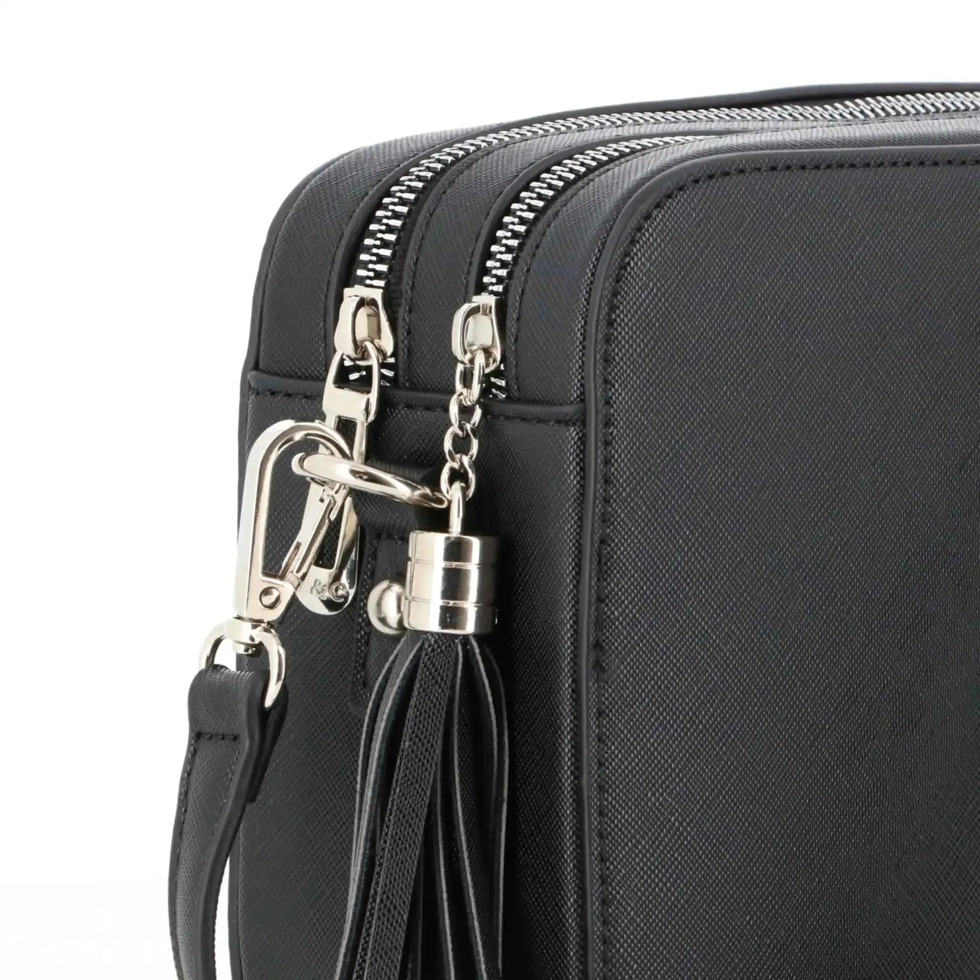 Flora & co Sac bandoulière femme rectangle rigide noir