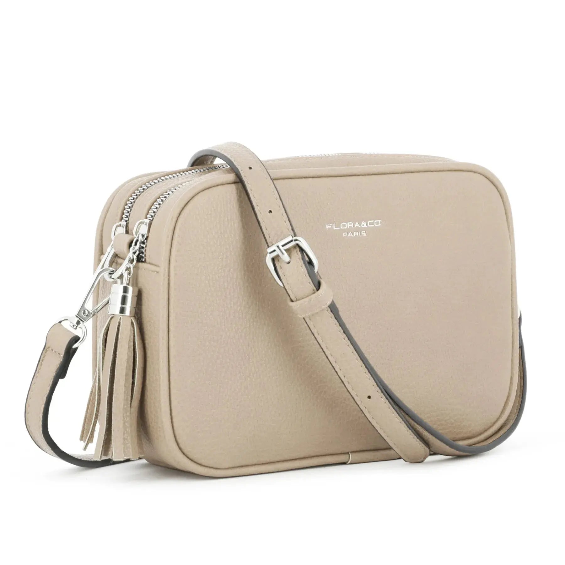 Flora & co Sac caméra bandoulière femme léger beige