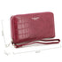 Flora & co Portefeuille femme brillant pu cuir croco rouge