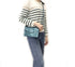 Flora & co Sac bandoulière femme irisé rabat bleu canard