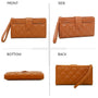 Gallantry Portefeuille porte-cartes femme matelassé camel