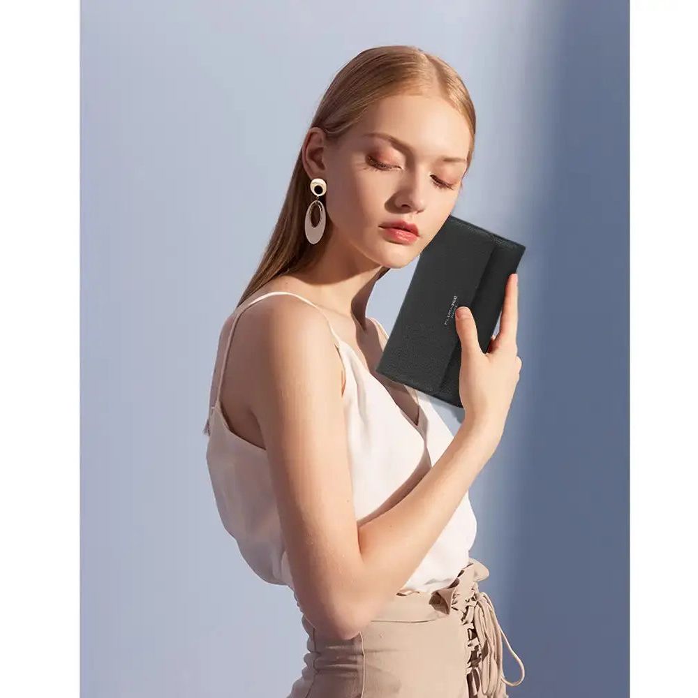 Flora & co Portefeuille chéquier femme souple noir