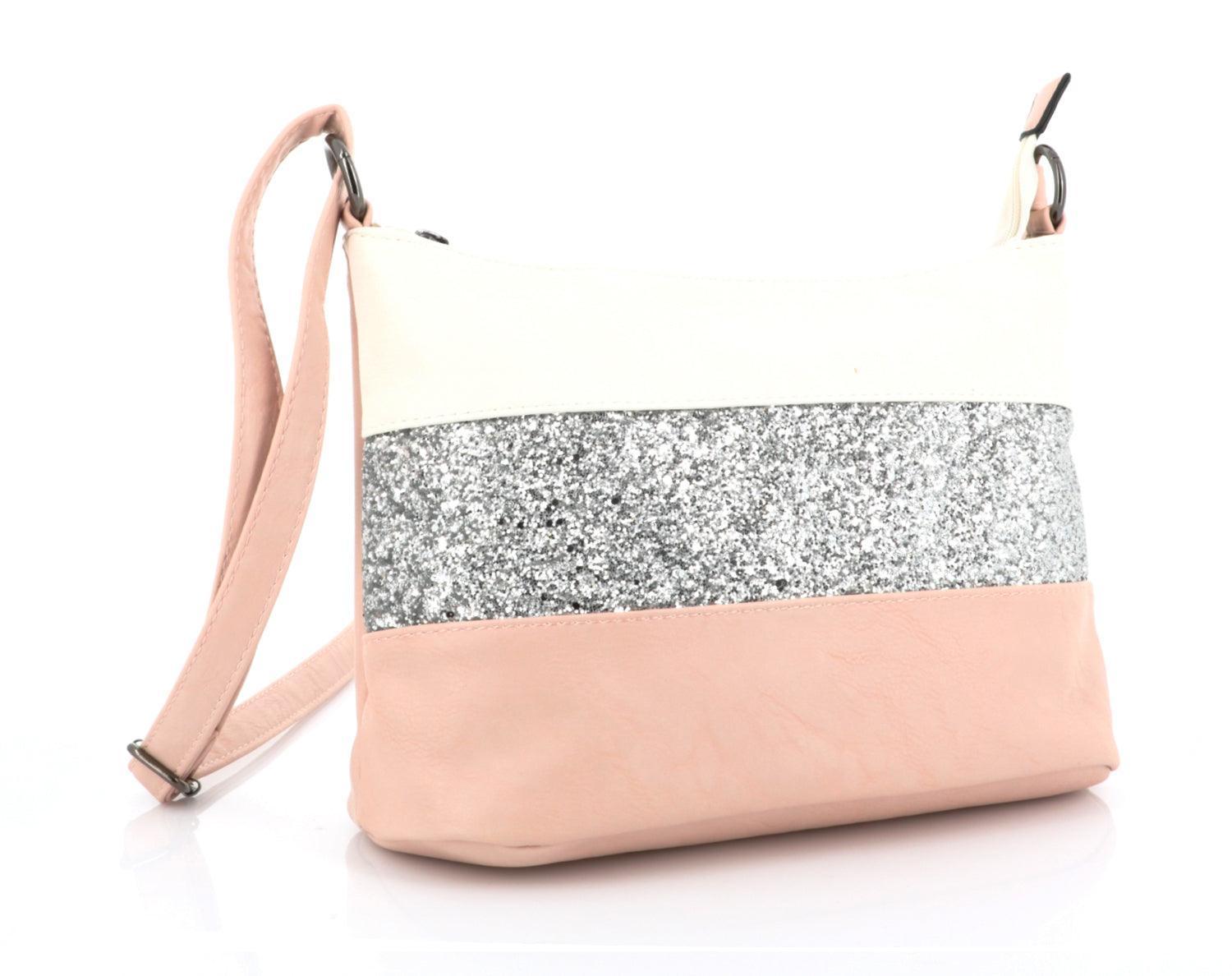 Gallantry - Sac bandoulière paillettes femme multicolore rose