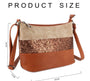 Gallantry - Sac bandoulière paillettes femme multicolore camel