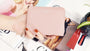Flora & co Portefeuille porte-carte femme saffiano rose