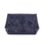 Made in Italy Porte-monnaie femme cuir irisé 04 bleu marine