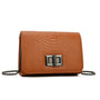 Gallantry Sac bandoulière femme chaîne python camel