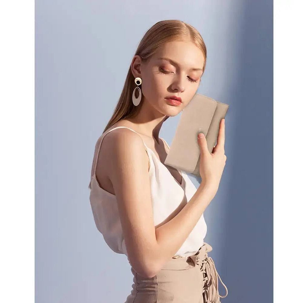 Flora & co Portefeuille chéquier femme souple taupe