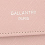 Vue 4 du Pochette bandoulière chaîne femme rabat rose en cuir synthétique par Gallantry.
