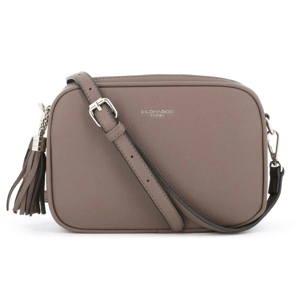 Flora & co Sac caméra bandoulière femme léger taupe foncé