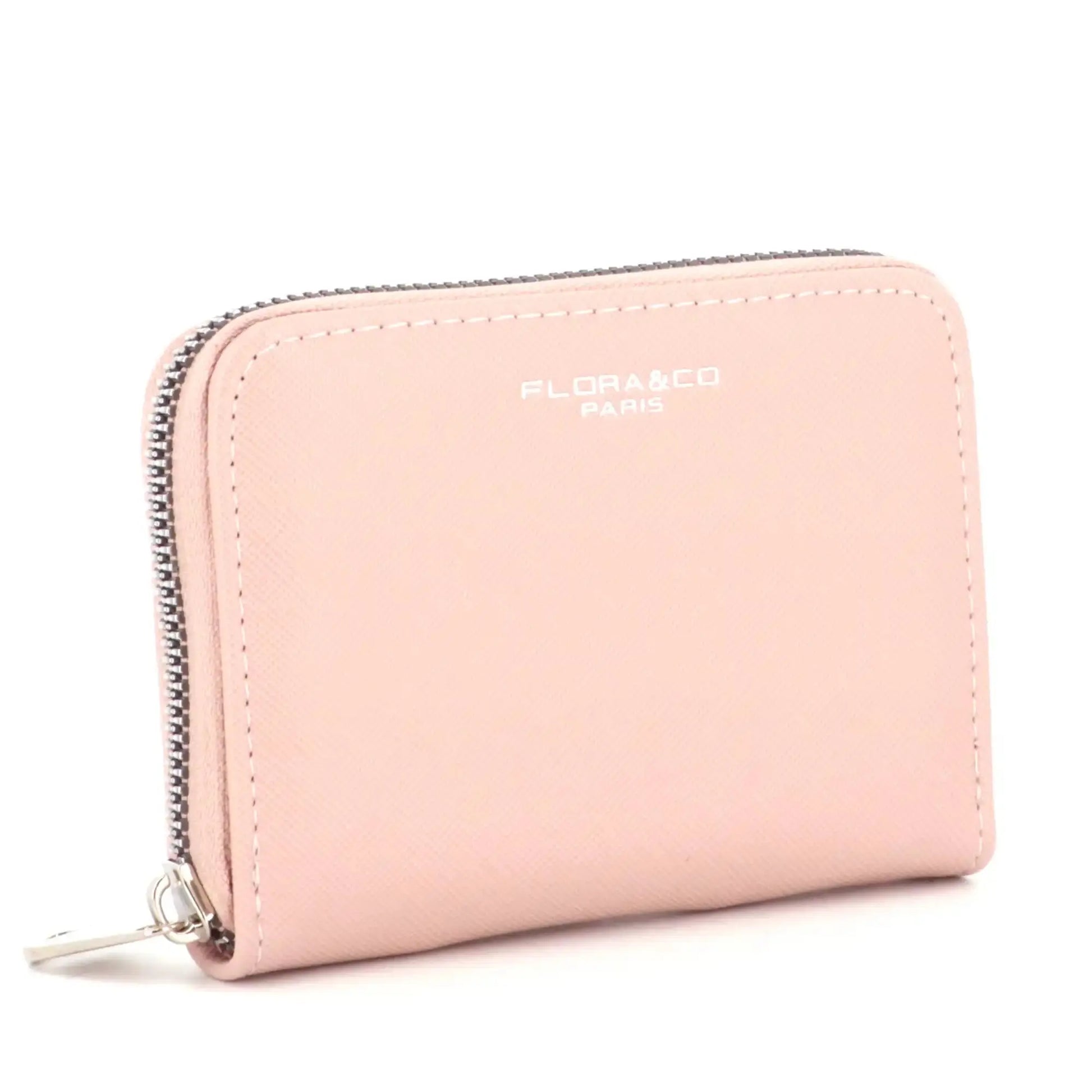 Flora & co Portefeuille porte-carte femme saffiano rose