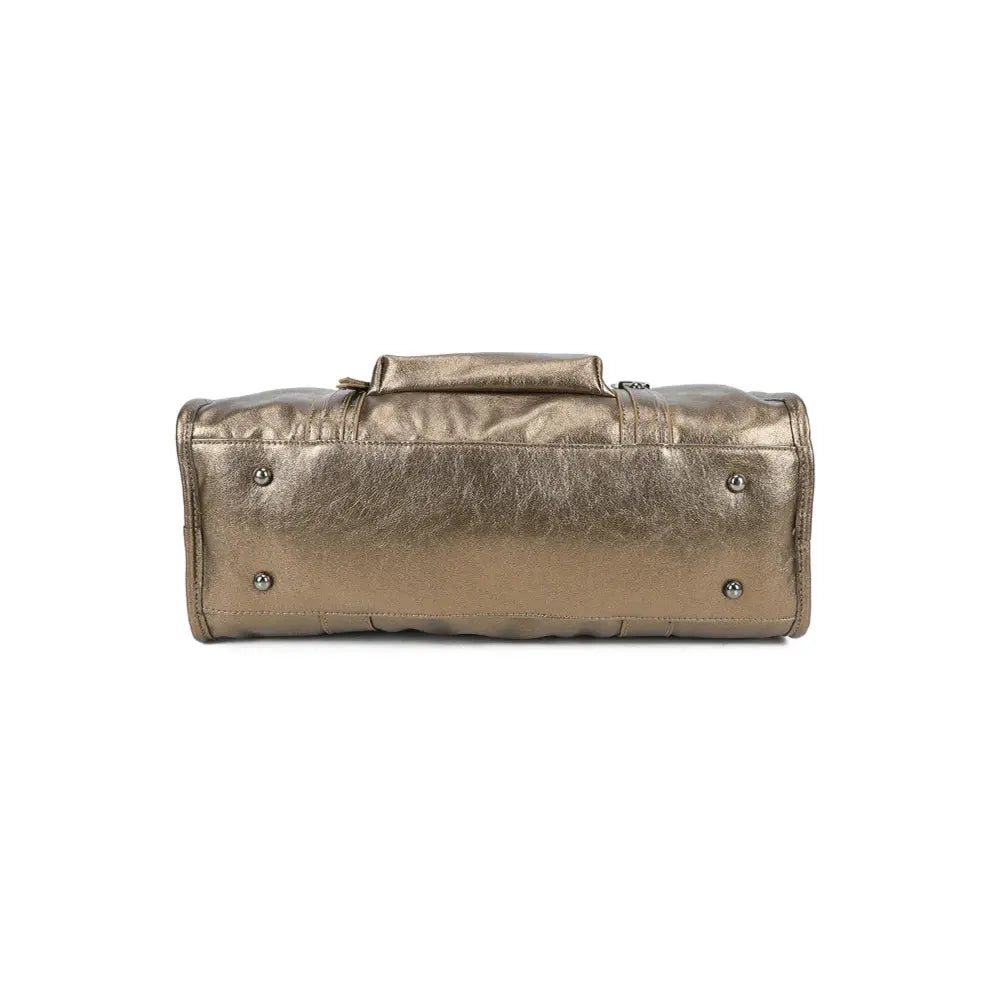 Grand sac à main bowling irisé bronze