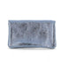 Portefeuille pochette passeport cuir isiré Bleu Made in Italy