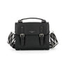 Flora & co Sac cartable bandoulière femme broderie noir