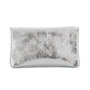 Portefeuille pochette passeport cuir isiré Argent Made in Italy