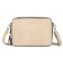 Flora & co Sac caméra bandoulière femme 2 zip beige