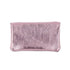 Portefeuille pochette passeport cuir isiré Rose Made in Italy