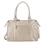 Vue 2 du Petit Sac Bowling Taupe Métal Grainé en cuir synthétique par Flora & co.