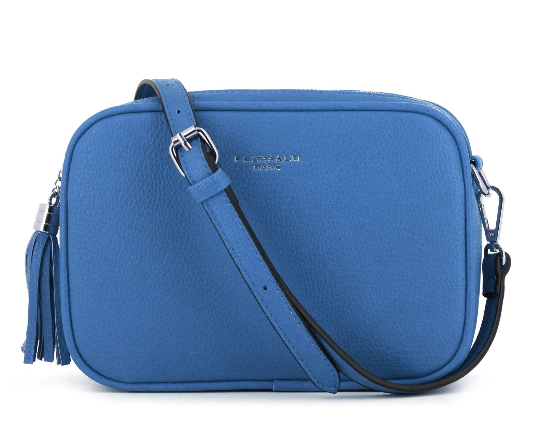 Flora & co - Sac caméra bandoulière femme léger bleu jean