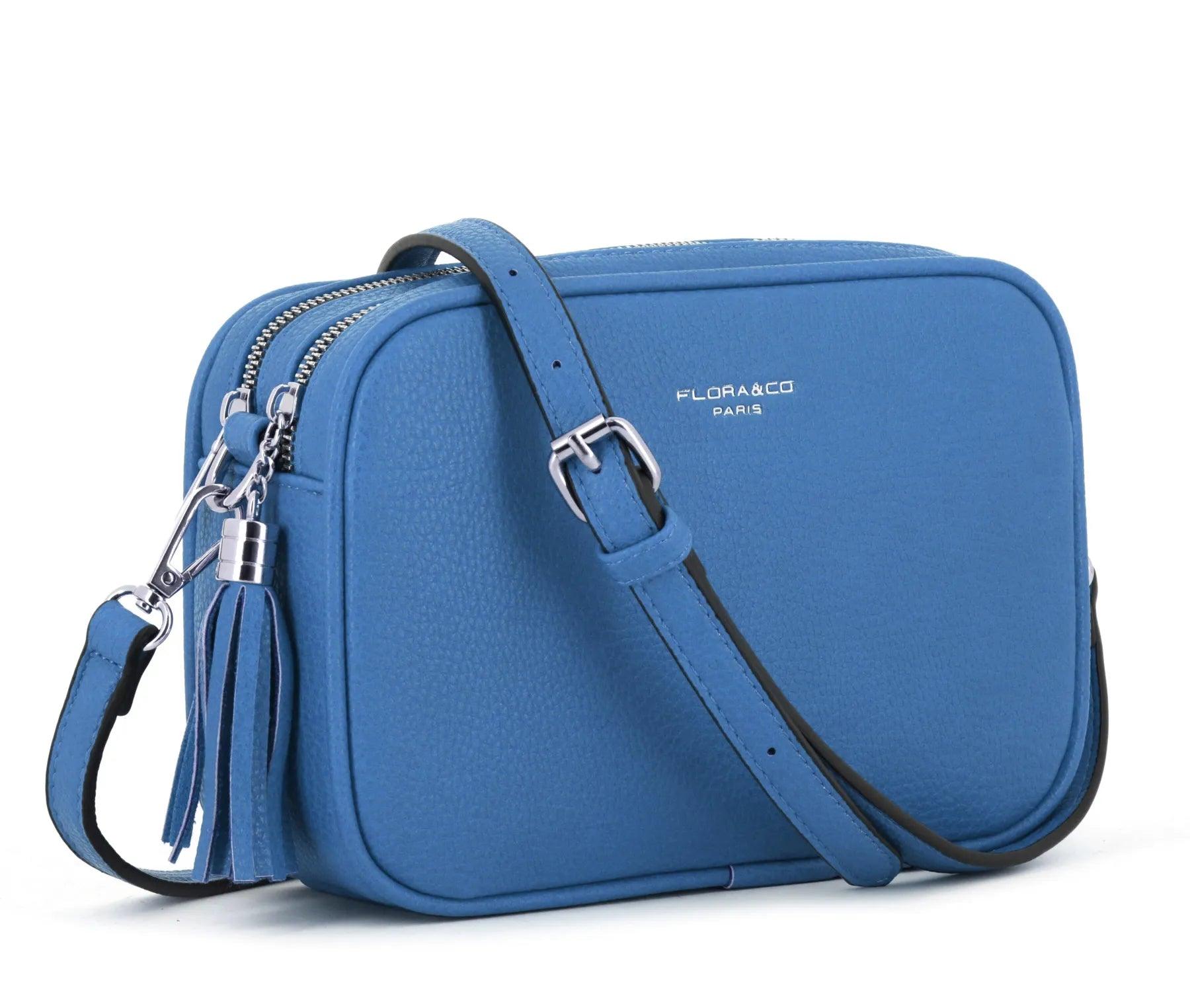 Flora & co - Sac caméra bandoulière femme léger bleu jean