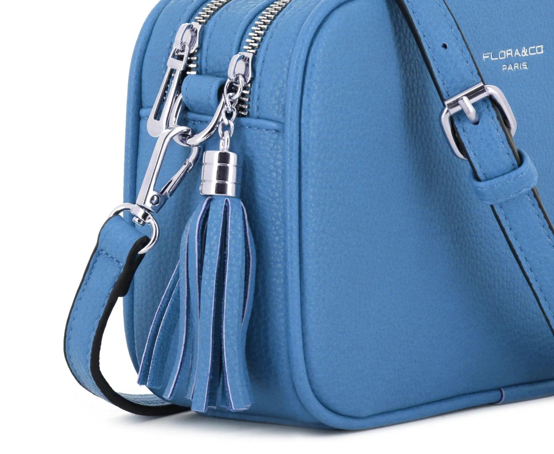 Flora & co - Sac caméra bandoulière femme léger bleu jean