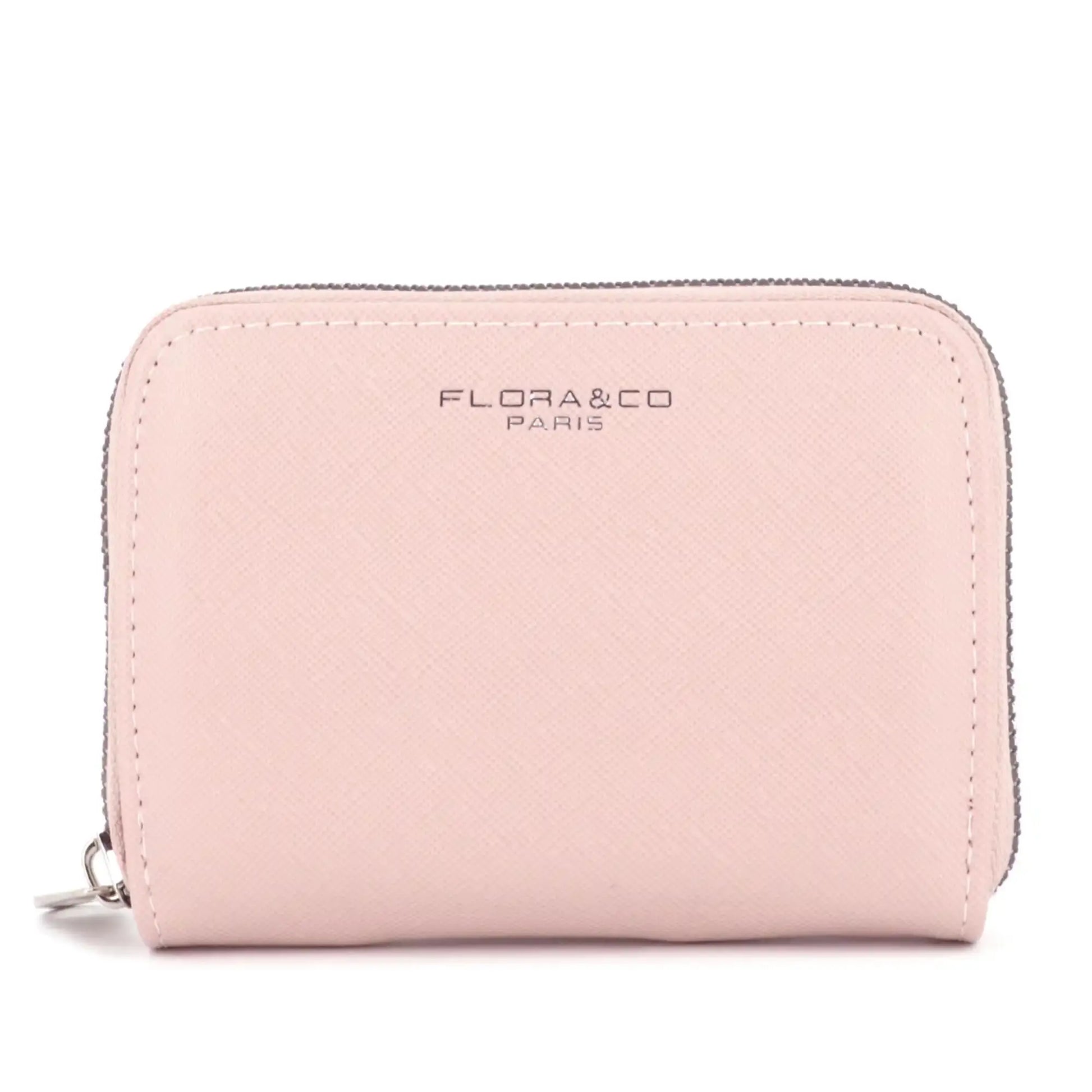 Flora & co Portefeuille porte-carte femme saffiano rose