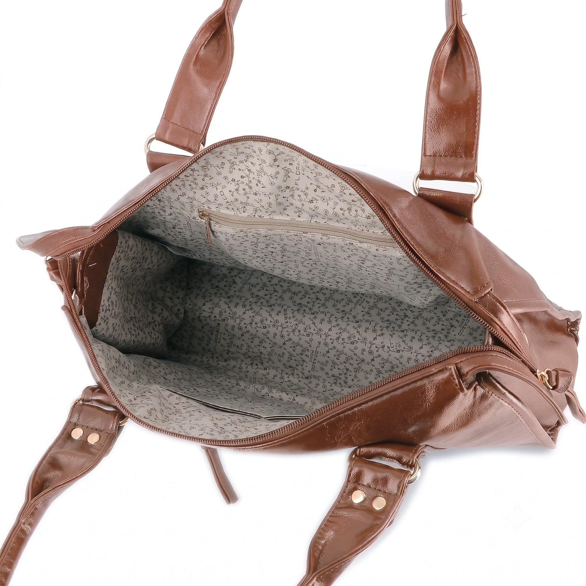 Grand Sac Bowling Femme Cours Smilicuir Camel