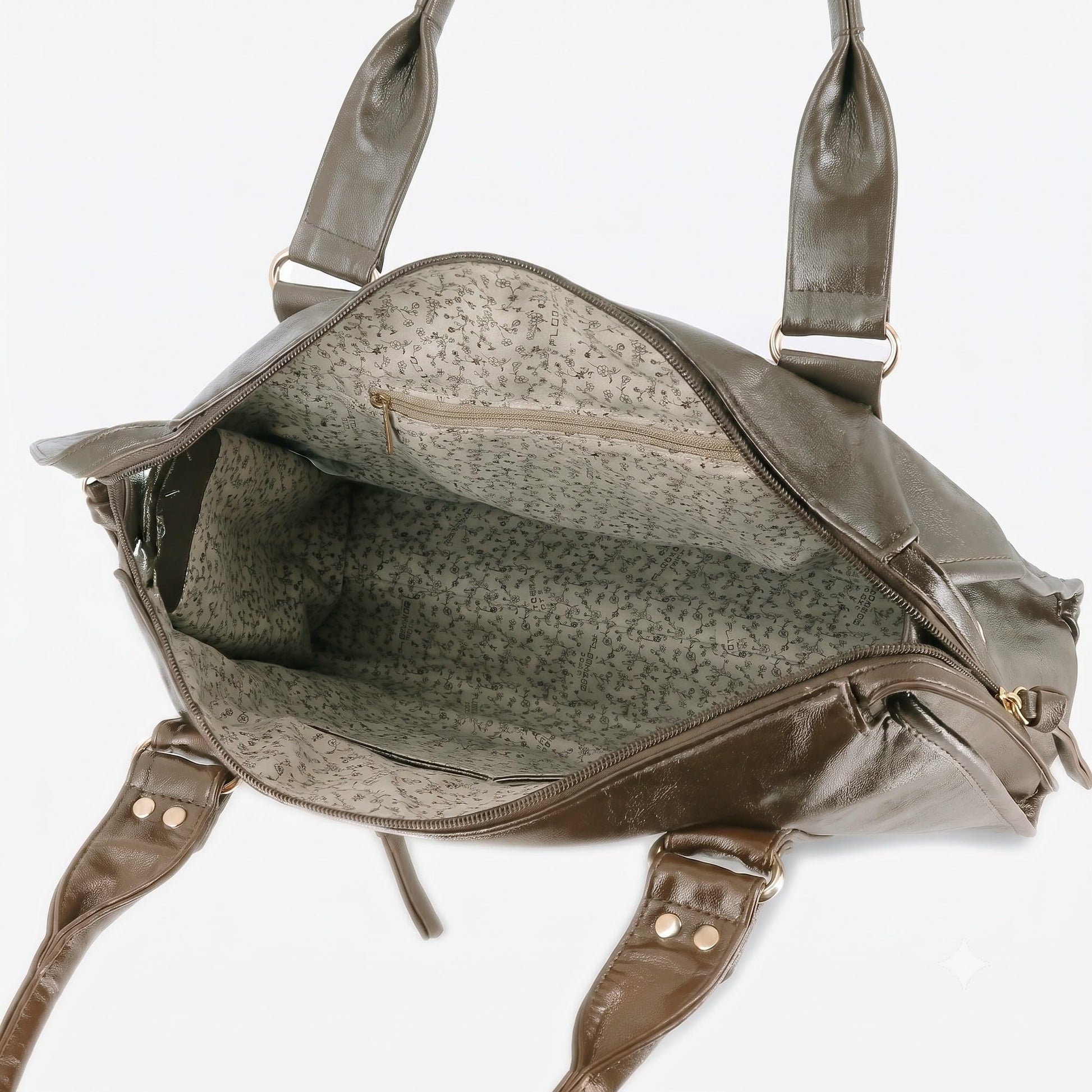 Grand Sac Bowling Femme Cours Smilicuir Taupe