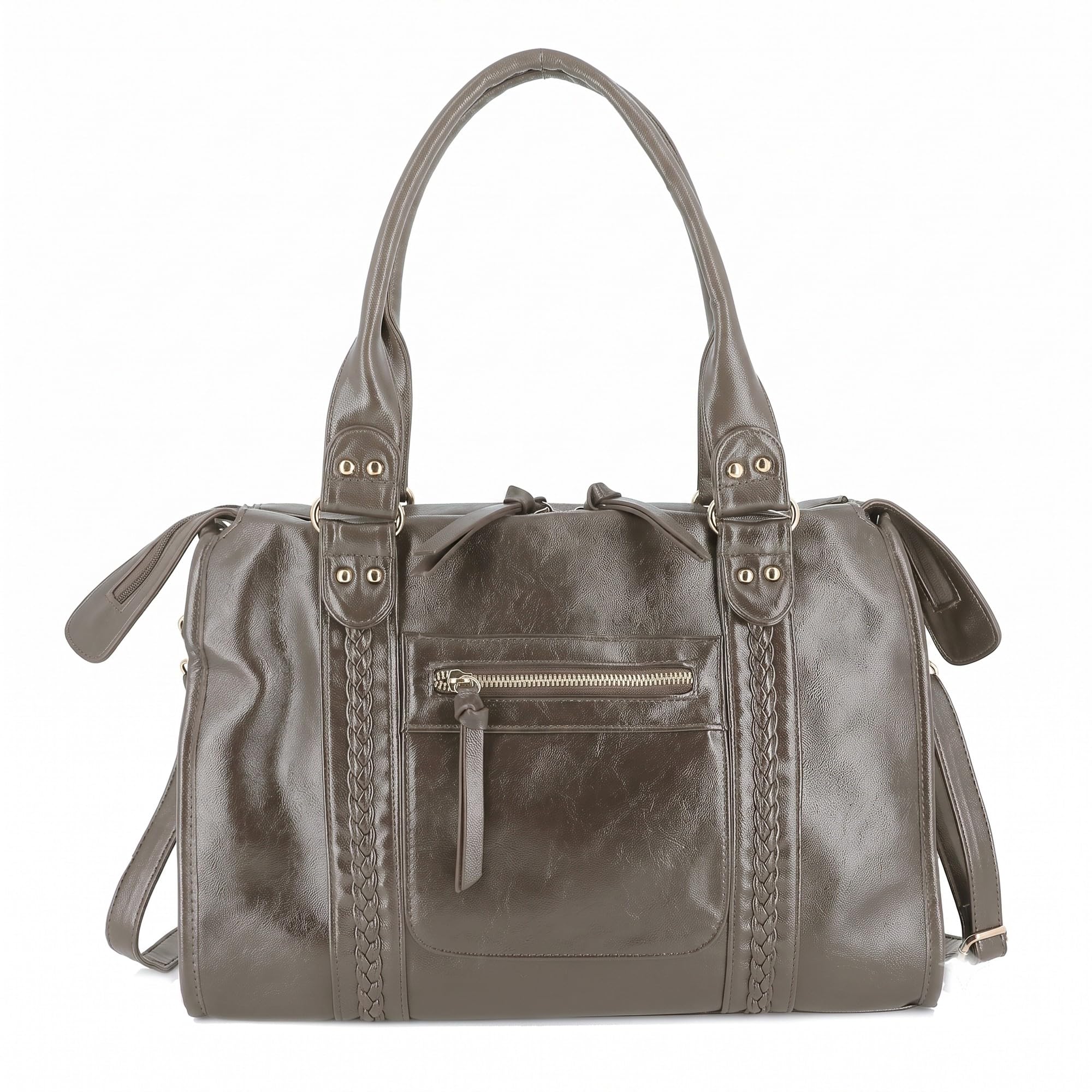 Grand Sac Bowling Femme Cours Smilicuir Taupe