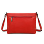 Gallantry Sacoche bandoulière femme multipoche rouge