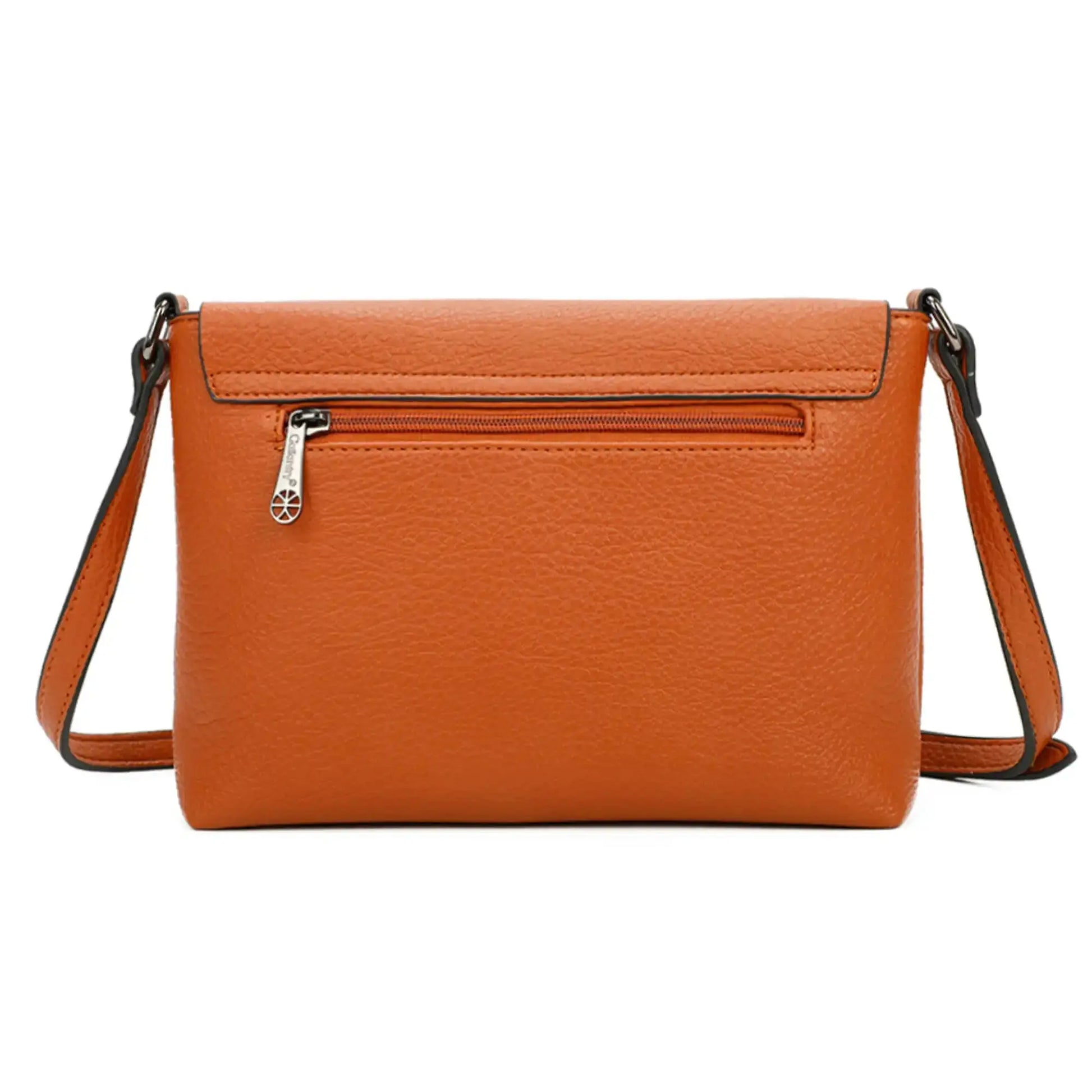 Gallantry Sacoche bandoulière femme multipoche marron