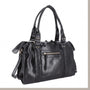 Sac cabas bowling femme similicuir noir - vue 3 | Flora & co