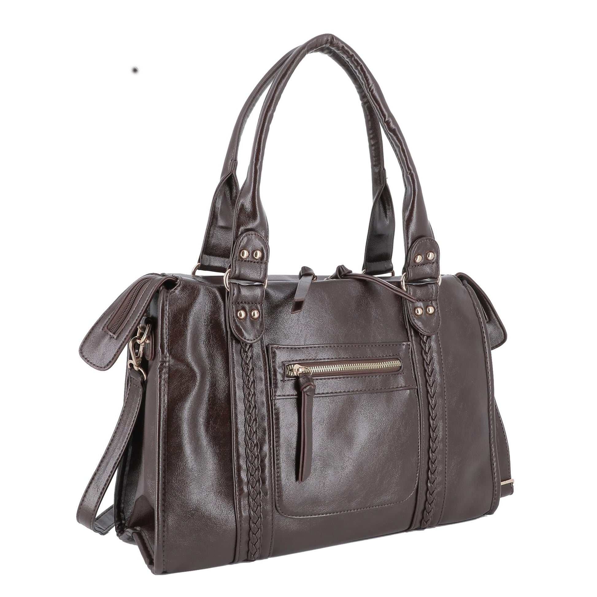 Grand Sac Bowling Femme Cours Smilicuir Chocolat