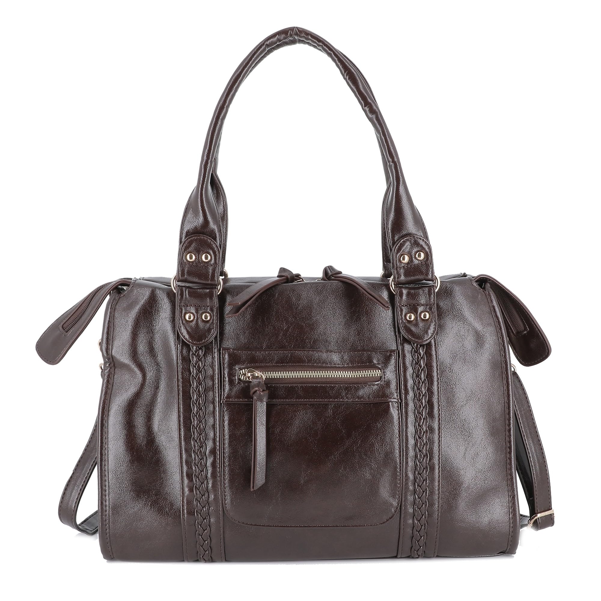 Grand Sac Bowling Femme Cours Smilicuir Chocolat