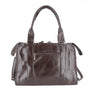 Sac cabas bowling femme cuir synthétique chocolat - photo 4 | Flora & co