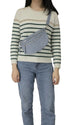 Flora & co Sac banane bandoulière en denim bleu clair