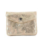 Vue 1 du Porte-monnaie femme court suède irisé Doré en cuir synthetique par Flora & co.