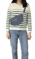 Flora & co Sac banane bandoulière en denim bleu