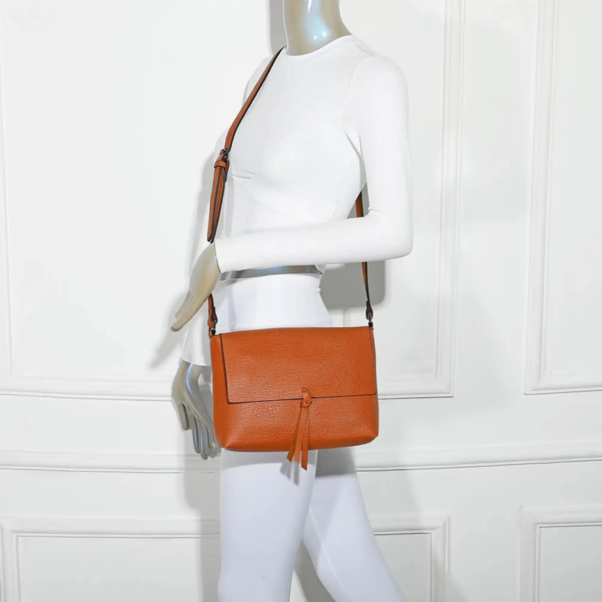 Gallantry Sacoche bandoulière femme multipoche marron