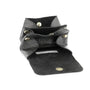 Vue 5 du Porte-monnaie cuir souple irisé 04 noir par Made in Italy.