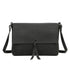 Gallantry Sacoche bandoulière femme multipoche noir