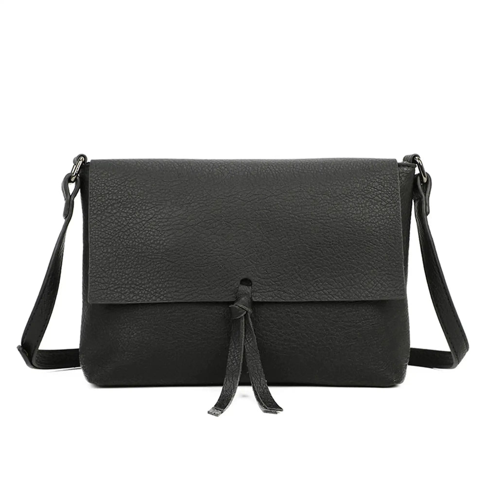 Gallantry Sacoche bandoulière femme multipoche noir