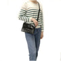 Flora & co Sac bandoulière pochette femme irisé noir