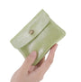 Made in Italy Porte-monnaie femme cuir daim irisé 044 vert