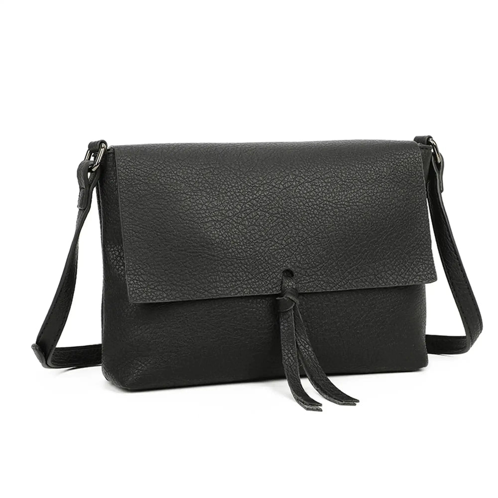 Gallantry Sacoche bandoulière femme multipoche noir