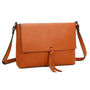 Gallantry Sacoche bandoulière femme multipoche marron